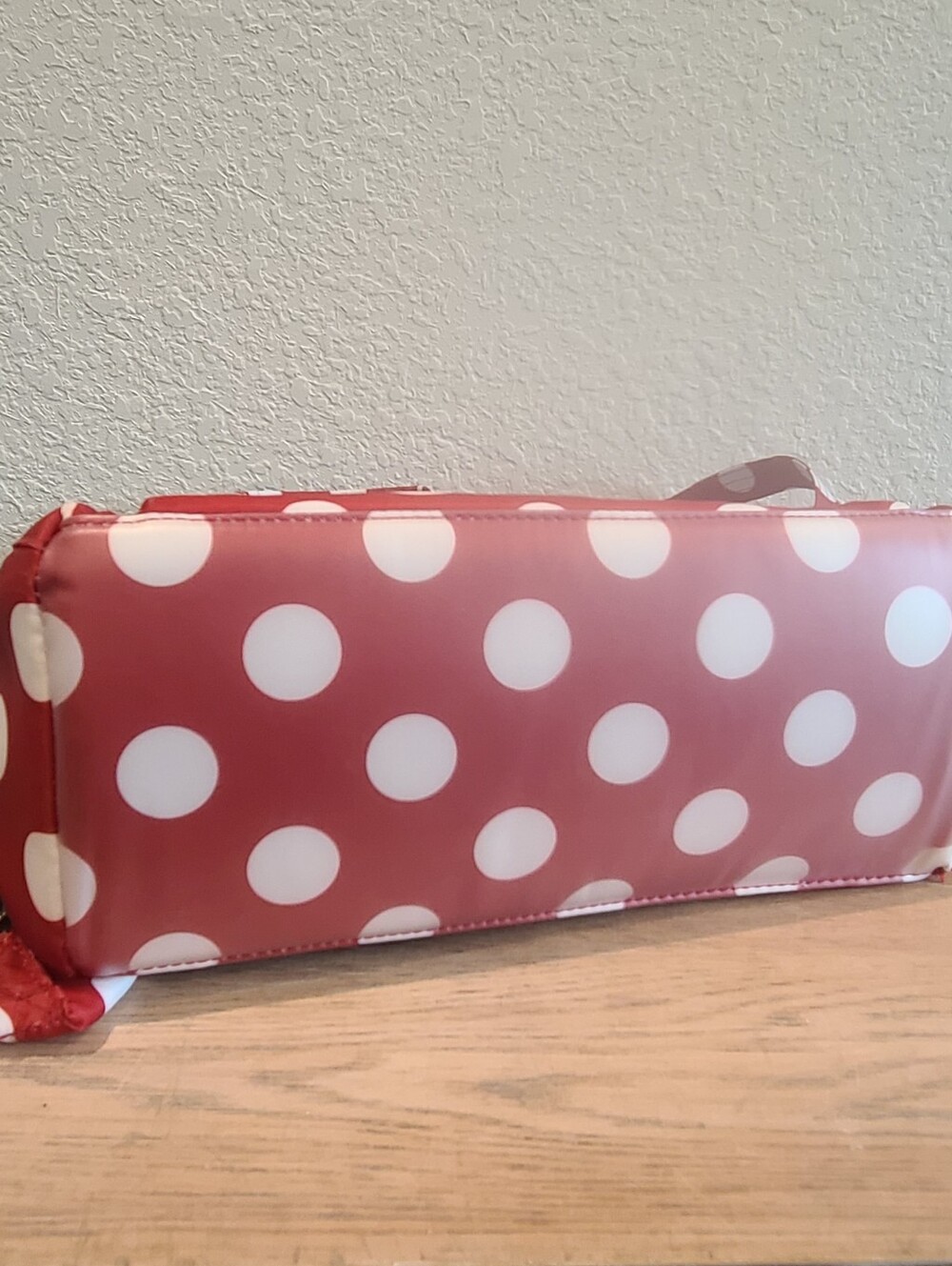 Lug RFID Convertible Canter Tote - Backpack - Crossbody - Crimson Large Dot - Picture 8 of 8
